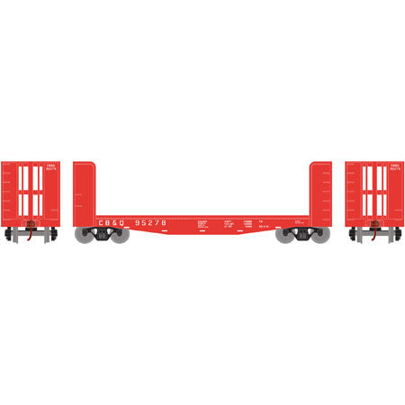 Roundhouse 85736 HO Chicago, Burlington & Quincy 40' Pulpwood Flat #95278