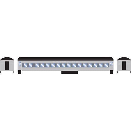 Roundhouse 86451 HO Santa Fe Heavyweight Round Roof Coach #3005