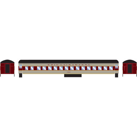 Roundhouse 86472 HO Erie Lackawanna Heavyweight Round Roof Coach #1020