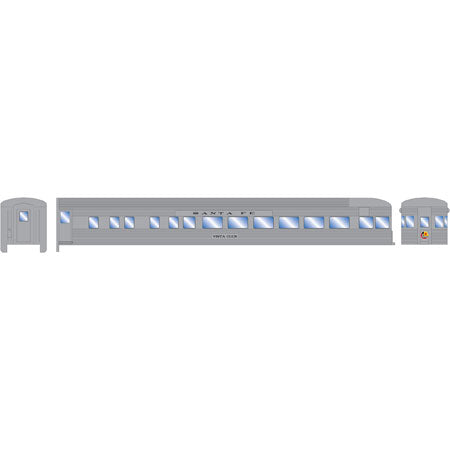 Roundhouse 88019 HO Santa Fe Streamline Observation #1121