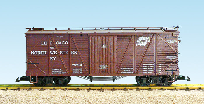 USA Trains R1457A G Chicago & North Western Outsided Braced Boxcar #78712