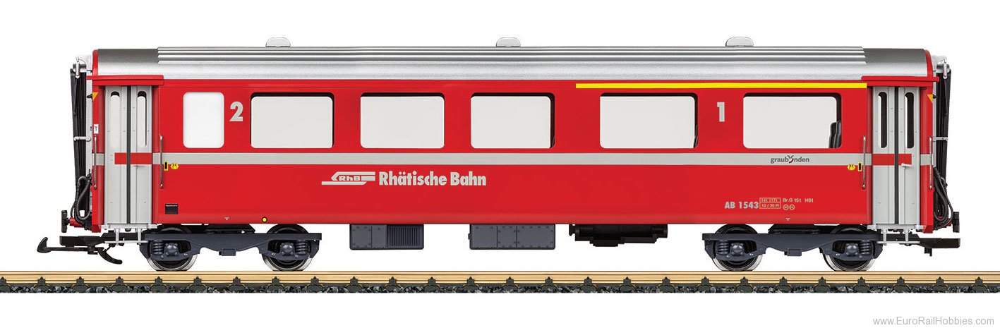 LGB 31679 G RhB Schnellzugwagen Express Train Passenger Car, 1st/2nd Class