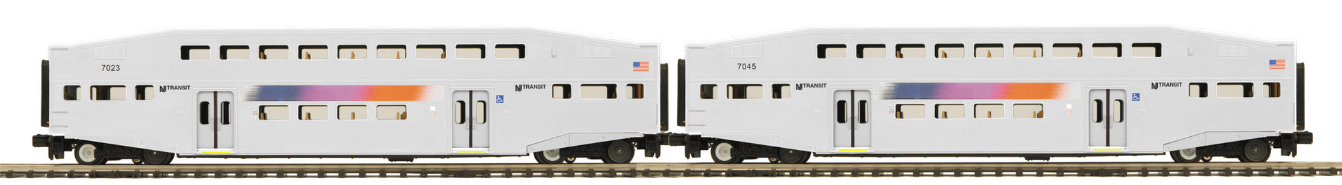 MTH 20-61052 O NJ Transit Bombardier Passenger Car Set (Set of 2)