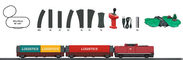 Marklin 29309 My World HO Gauge Diesel Freight Train Starter Set