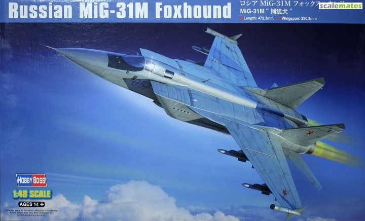 Hobby Boss Models 81755 1:48 Russian MiG-31M Foxhound Military Plane Kit