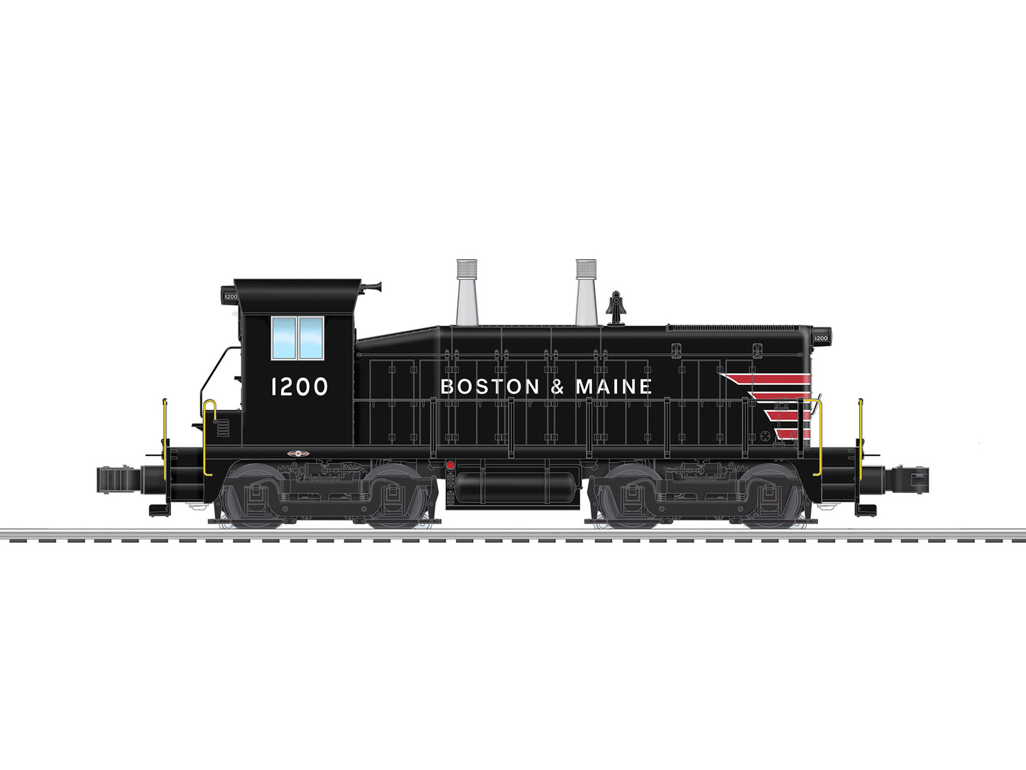 Lionel 6-83383 O Gauge Boston & Maine Legacy NW2 Diesel Locomotive #1200