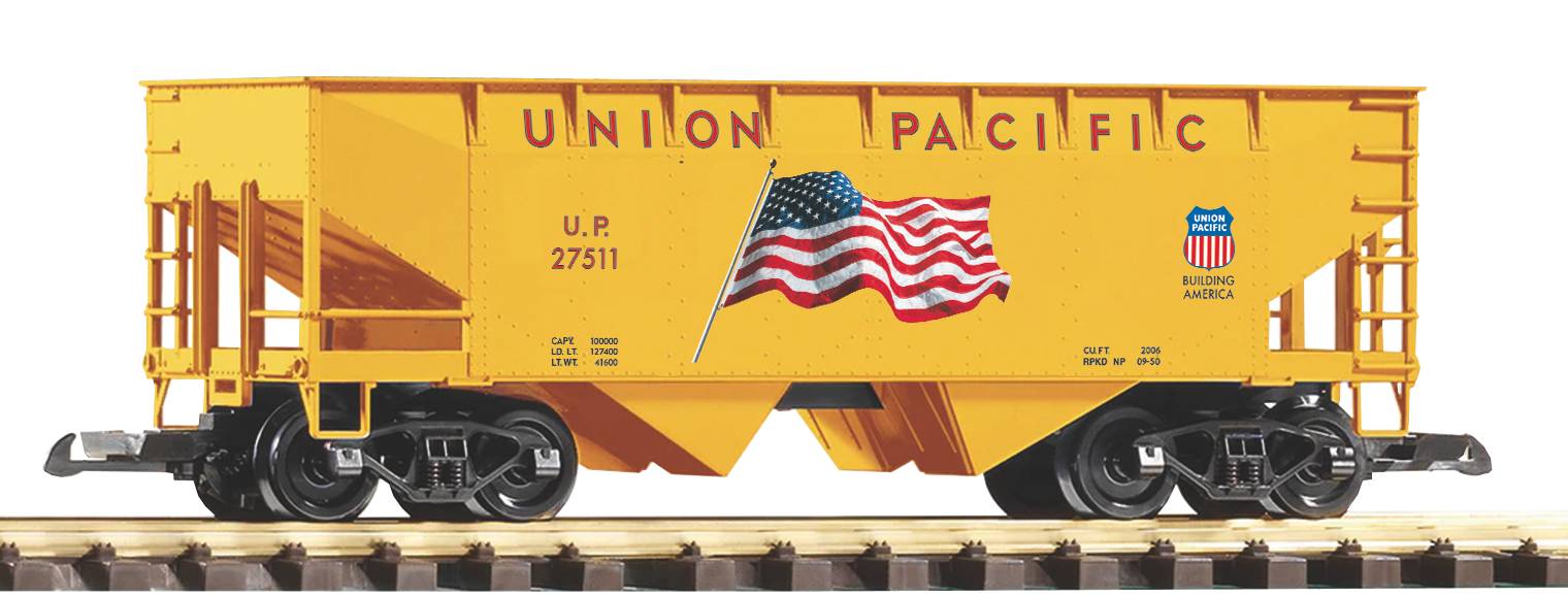 Piko 38954 G Union Pacific Flag Offset-Side Hopper #27511