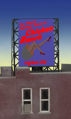 Miller Engineering 339050 N/Z Animated Chicken Ranch Animated Rooftop Billboard