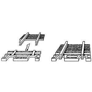 Fleischmann 22215 N Sleeper sections for the Ends of Flexible Tracks