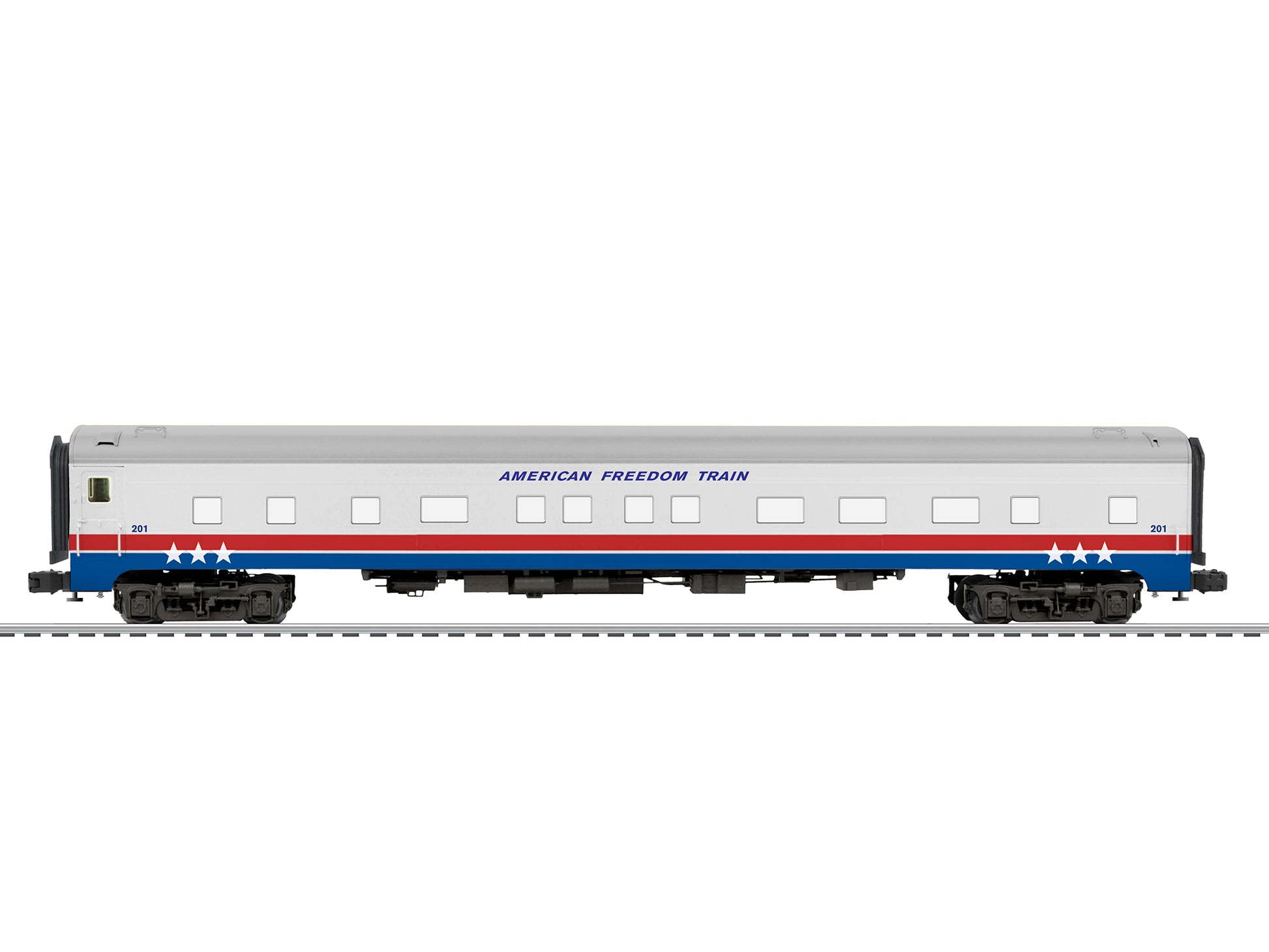 Lionel 6-83119 O American Freedom Train 21' Stationsounds Exhibit Car #201