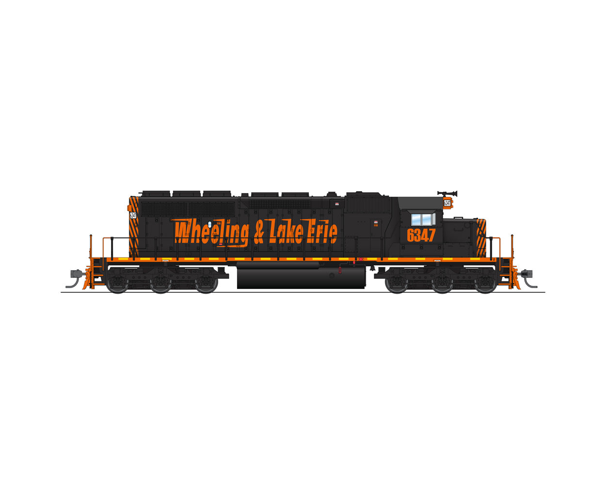 Broadway Limited 5375 HO Wheeling & Lake Erie EMD SD40-2 Diesel Loco #6389