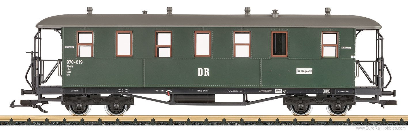 LGB 36354 G German State Railroad DB 2nd Class Coach (Metal Wheels)