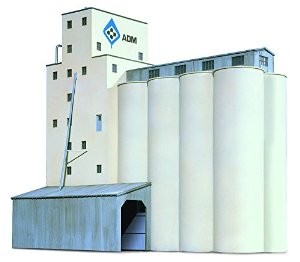 Walthers 933-3225 N Scale ADM Concrete Grain Elevator Kit
