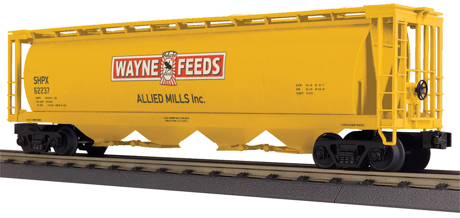 MTH 30-75588 O Allied Mills 4 Bay Cylindrical Covered Hopper