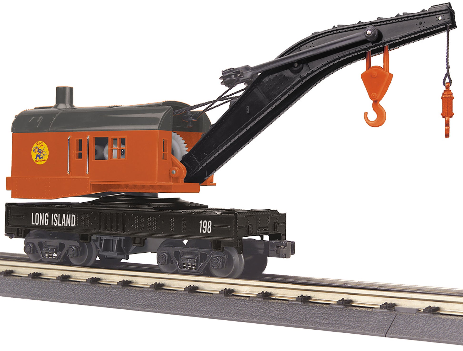MTH 30-79552 O Gauge Long Island Crane Car #198