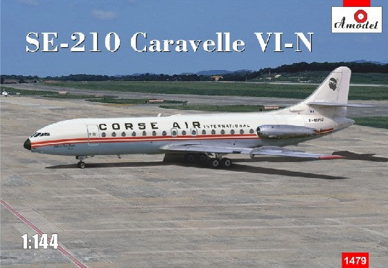 A Model from Russia 1479 1:144 SE-210 Caravelle VI-N Corse Air International