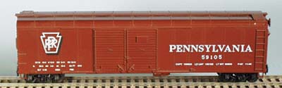 Bowser 41647 HO PRR Shadow Keystone X32 Box Car #58993
