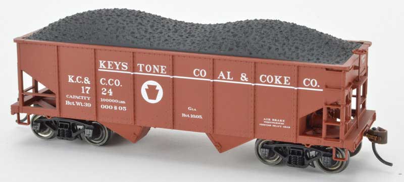 Bowser 60255 HO Keystone Coal and Coke Co. GLa 2-Bay Hopper Car Kit #1714