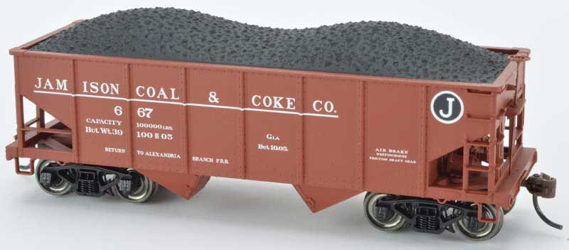 Bowser 60258 HO Jamison Coal and Coke Co. GLa 2-Bay Hopper Car Kit #658
