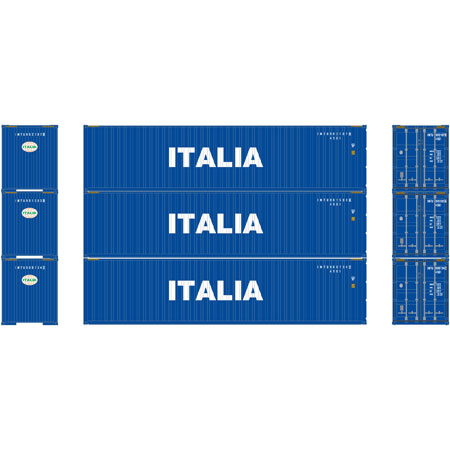 Athearn 29183 HO Italia 40' Corrugated Container Ready-To-Run #2 (3)