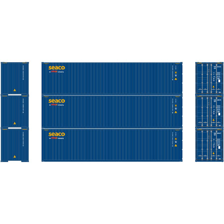 Athearn 29189 HO Seaco 40' Corrugated Container Ready-To-Run #2 (3)