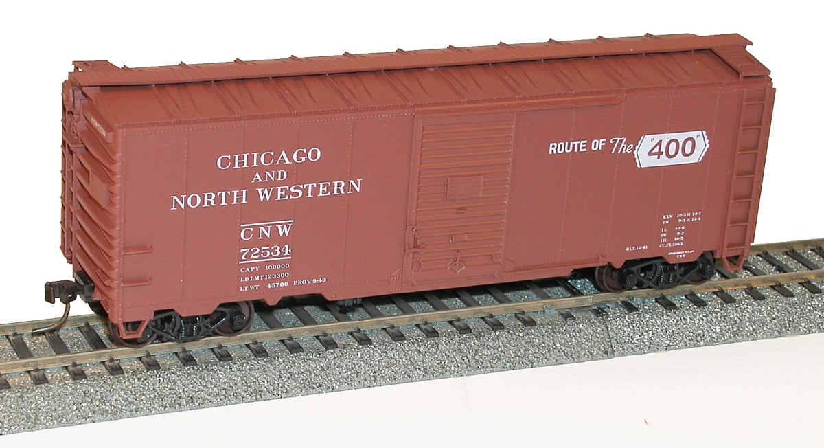Accurail 3551 HO Chicago and North Western 40' AAR Single Door Boxcar
