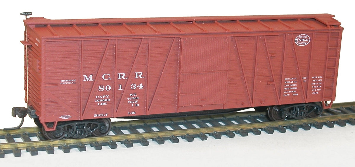 Accurail 4328 HO Michigan Central Railroad 40' Single Sheath Wood Box #80134