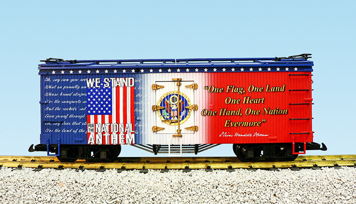 USA Trains R16027 G “We Stand for the National Anthem” Patriotic Car U.S.