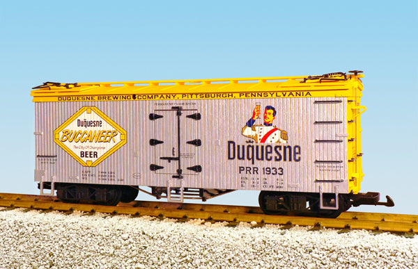 USA Trains R16404 G Buccaneer Beer Refrigerator Car (Silver/Yellow)