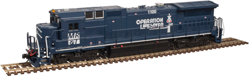 Atlas 40003028 N Milwaukee, Racine & Troy DASH 8-40B Diesel Locomotive DCC #1100