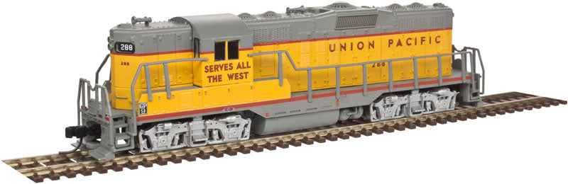 Atlas 40003170 N Union Pacific GP-9 Locomotive with DCC (Yellow/Grey/Red) #288