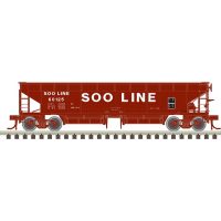 Atlas 50003550 N Soo Line 70 Ton Hart Ballast Car #60119, #60131, #60137 (3)