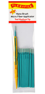 Flex-I-File N935004 Teal Medium Tip Nano Brush Microfiber (Pack of 24)