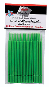 Alpha Abrasives 1302 Green Regular Microbrush (Pack of 25)