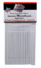 Alpha Abrasives 1303 White Superfine Microbrush (Pack of 25)