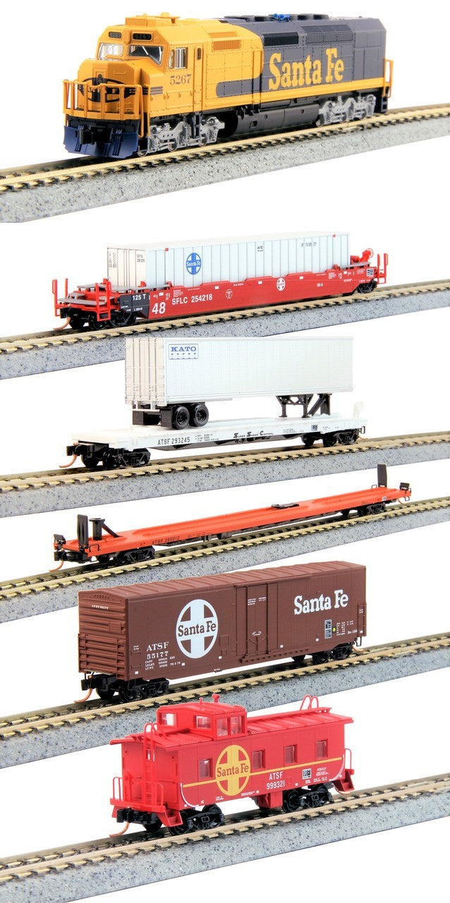 Kato KMT-001 N Kato + Micro Trains SDP40F + 80's Santa Fe Freight Bundle Set