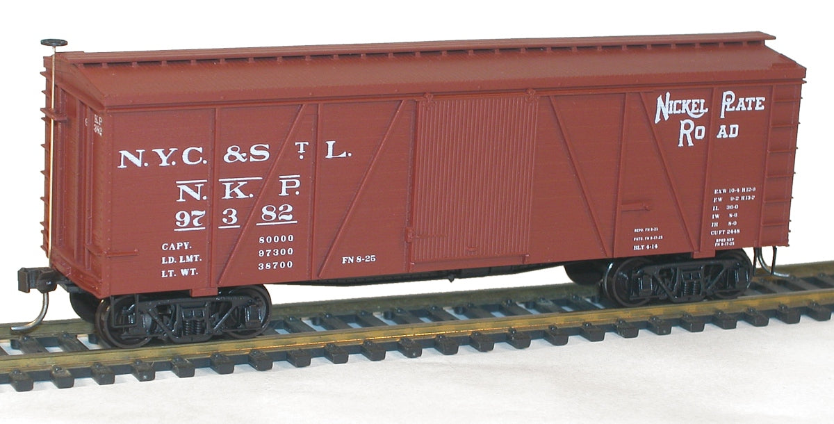 Accurail 1153 HO Nickel Plate Road 36' Fowler Wood Boxcar #97382
