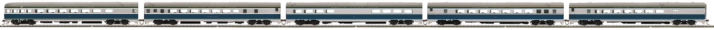 MTH 80-60052 HO Missouri Pacific Smooth Passenger Car Set (Set of 5)