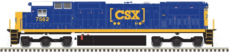 Atlas 10002266 HO CSX "YN3B" DASH 8-40C Diesel Locomotive (Silver) #7542