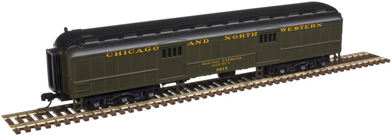 Atlas 50003763 N Chicago and North Western Trainman® ACF® 60' Baggage Car #8620