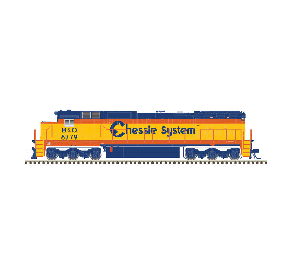 Atlas 10002294 HO Chessie System (C&O) DASH 8-40C Diesel Locomotive (Gold) #8808