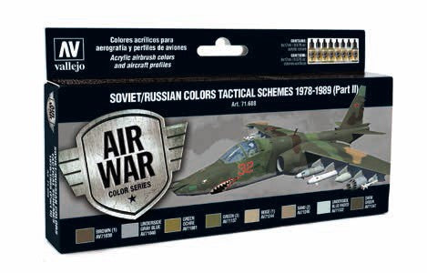 Vallejo Paint 71608 Soviet/Russian Colors Tactical Schemes 1978-1989 Paints