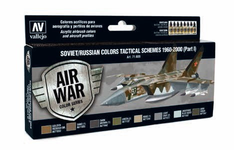 Vallejo Paint 71609 Soviet/Russian Colors Tactical Schemes 1960-2000 P1 Paints