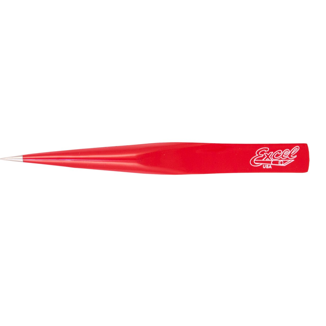 Excel 30428 Red Hollow Point Tweezers