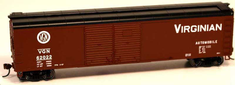 Bowser 41642 HO Virginian X32 4 Door Box Car Ready-To-Run #62022