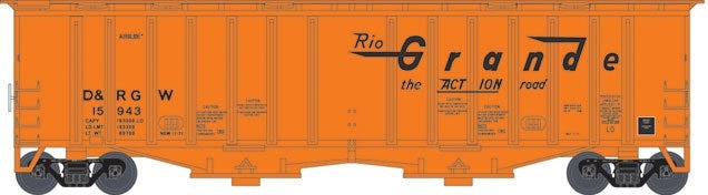 Bowser 37934 N Denver and Rio Grande Western Air Slide Covered Hopper #15948