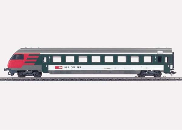 Marklin 42178 HO Scale SBB CFF FFS Cab Control Express 2nd Class Passenger Car