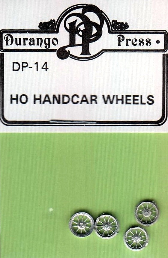 Durango Press 14 HO Hand Car Wheels (Pack of 4)