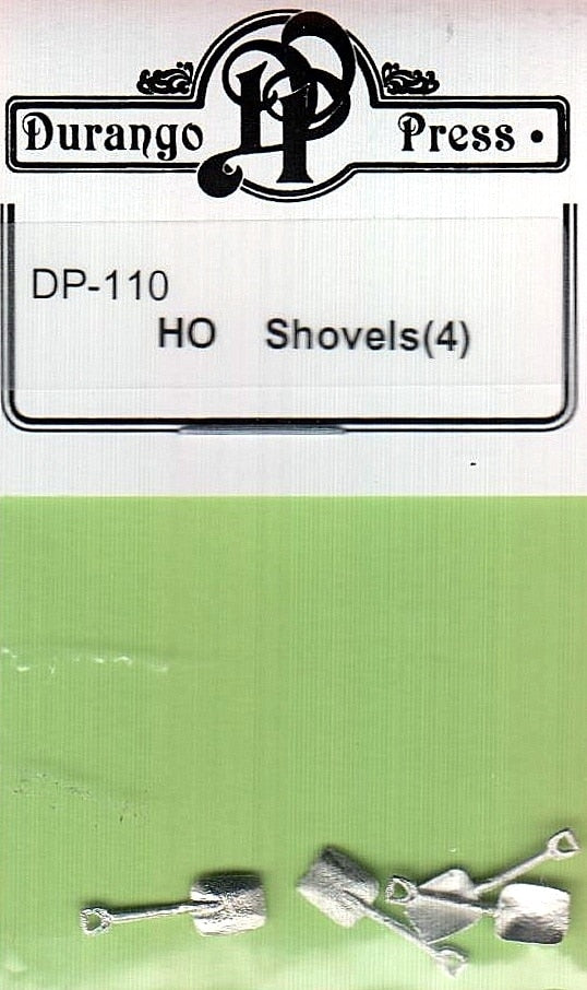 Durango Press 110 HO Shovels (Pack of 4)