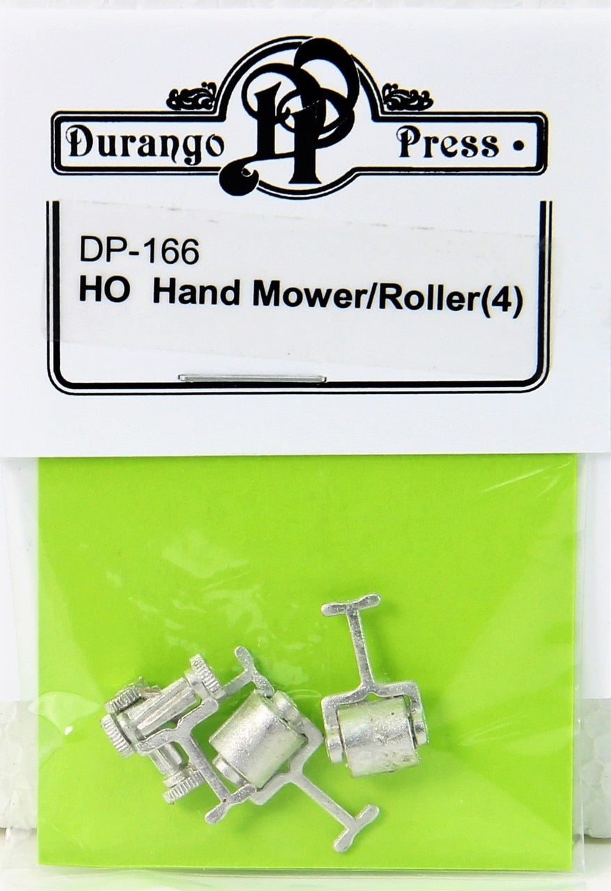 Durango Press 166 HO Scale Hand Mower and Roller Undecorated Metal (Pack of 4)